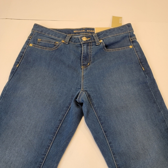 Michael Kors Izzy Skinny Jeans Size 2 NWT! MEDIUM Wash - Picture 8 of 17
